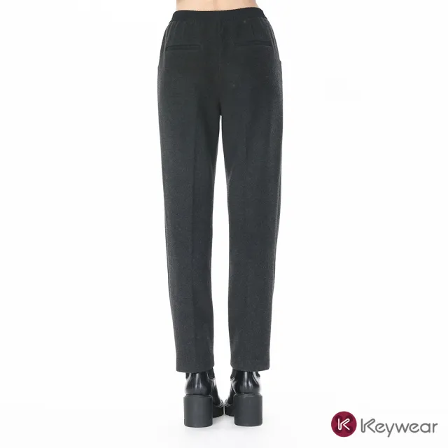 【KeyWear 奇威名品】羊毛保暖休閒褲