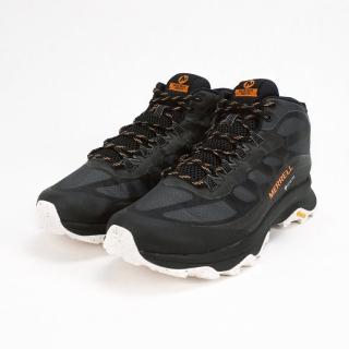 【MERRELL】MOAB SPEED MID GORE-TEX 健行用慢跑男鞋 黑/橘(ML135409)