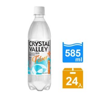 即期品【金車/伯朗】CrystalValley礦沛PLUS+機能氣泡水(585mlx24入/箱)