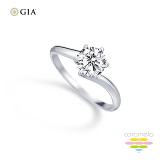 【彩糖鑽工坊】GIA 鑽石 1克拉 F成色 六爪鑽戒 天然鑽石 (3EX+八心八箭)