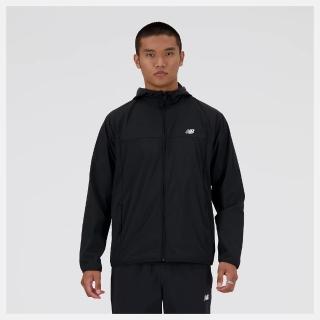 【NEW BALANCE】NB 外套 男款 連帽運動外套 風衣外套 美規 黑 MJ41506BK(S1907)