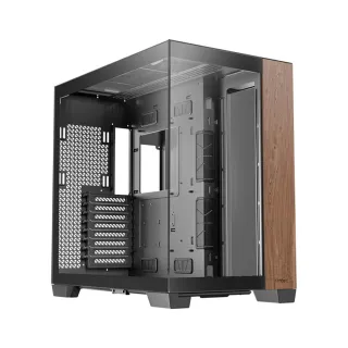 【Antec】安鈦克 C8 Wood E-ATX電腦機殼(黑色)