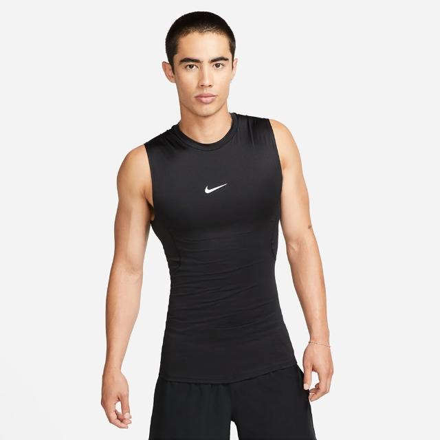 【NIKE 耐吉】AS M NP DF TOP SL TIGHT 男 運動背心 慢跑 緊身 黑(FB7915010)