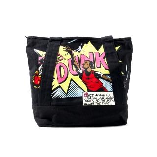 【NIKE 耐吉】Jordan Dunk 黑色 塗鴉 托特包 帆布 提袋 肩揹包 JD2433042AD-001