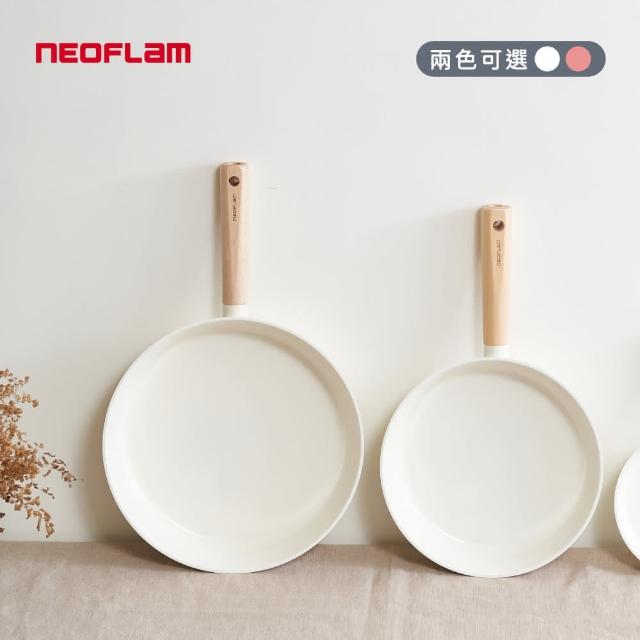 【NEOFLAM】陶瓷深平底鍋IH雙鍋組28cm+24cm(IH爐可用鍋/非鐵氟龍不沾塗層)