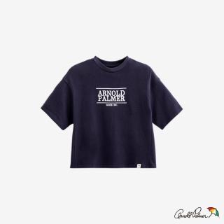 【Arnold Palmer 雨傘】女裝-個性LOGO寬鬆短版短袖T(5色)