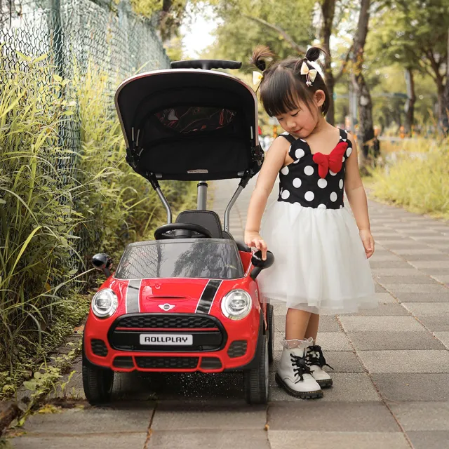 【Smartmom】BMW/Mini cooper 兒童汽車造型滑步車 嬰兒手推車 Pushcar(附桿子台灣獨家代理)