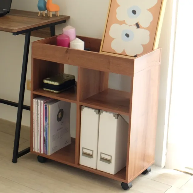 【EASY HOME】台灣製 -加大開放式多用途活動收納櫃-三色可選(收納櫃 活動櫃 床頭櫃 文具收納 置物櫃)