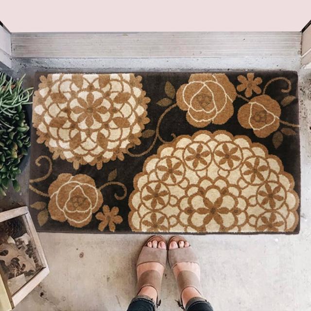【SDL Home 山德力】止滑膠底地墊-樺58x88cm(生活美學 超細纖維)