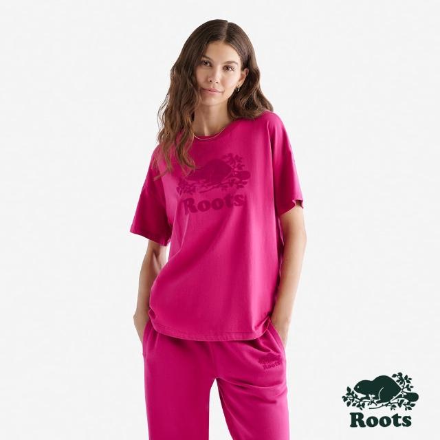 【Roots】Roots女裝- RELAXED COOPER 短袖T恤(粉色)