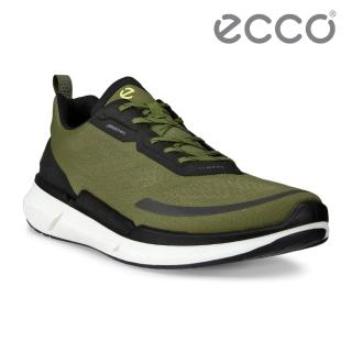 【ecco】BIOM 2.2 M 健步透氣輕盈休閒運動鞋 男鞋(橡果綠/黑色 83075460924)