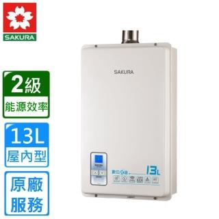 【SAKURA 櫻花】強制排氣屋內大廈型數位恆溫熱水器SH-1333 13L同SH-1331(原廠安裝)