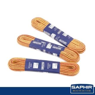 【SAPHIR 莎菲爾】圓形2.5mm雙色蛇紋休閒款鞋帶-120公分-1雙入