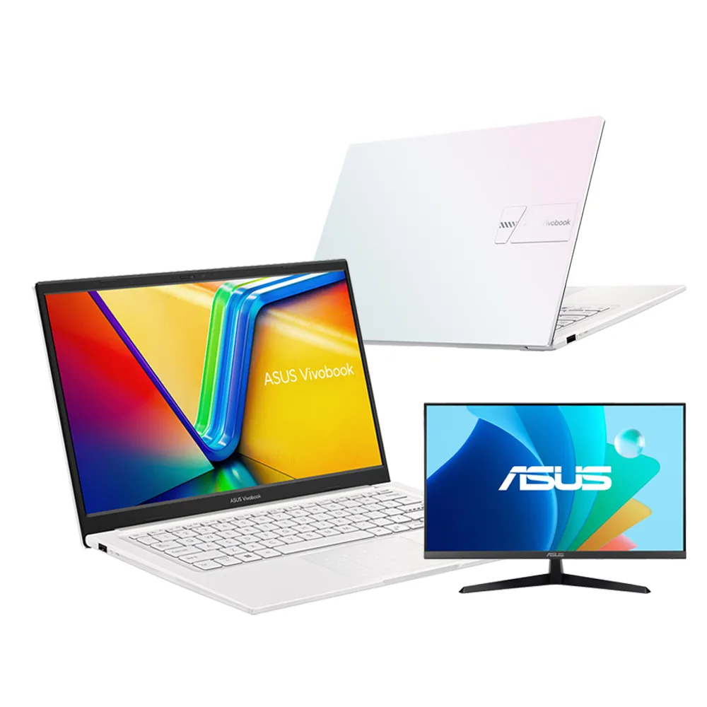 【ASUS】+27型螢幕組★14吋i5輕薄筆電(i5-1335U/16G/512G SSD/W11/VivoBook K1404VA)