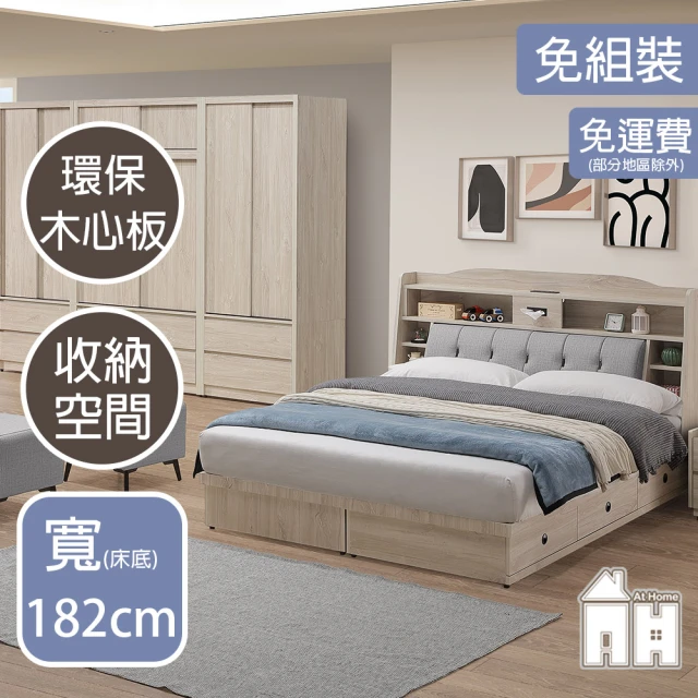 myhome8居家無限 熊大心2.0收納型安全圓角床底-6x