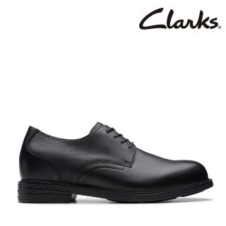 【Clarks】男鞋 Cenzon Up 內增高素面德比紳士鞋 休閒鞋 皮鞋(CLM79753D)