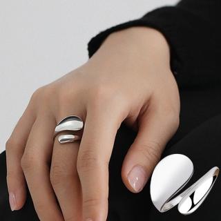 【MoonDy】情侶戒指 韓國戒指 日系戒指 不規則戒指 純銀戒指 疊搭戒指 ins戒指 指環 造型戒指 開口戒指
