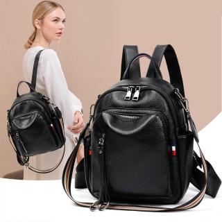 【MoonDy】母親節禮物 包包 後揹包 女生小包包 2way包 小揹包 韓國後揹包 肩揹包 多功能包 軟皮包包 黑色包