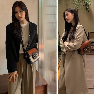 【MoonDy】包包女 包包 真皮包包 揹包女 斜背小包 肩揹包 馬鞍包 皮革包包 斜揹包 韓國包包