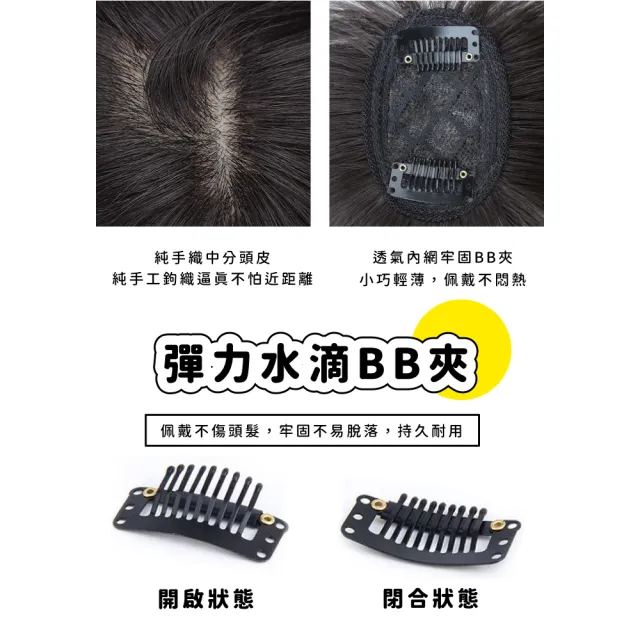 【打造頭包臉】輕薄3D自然棕黑小臉法式瀏海(頭頂補☆片 仿真☆縫  高顱頂 中分 隱形無痕 顯臉小 黑髮)