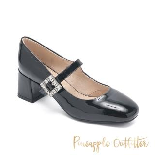 【Pineapple Outfitter】PAITALYI 經典簡約粗跟瑪莉珍鞋(黑色)