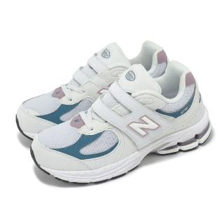 【NEW BALANCE】休閒鞋 2002R 中童 寬楦 石英灰 冰酒 小朋友 魔鬼氈 拼接 千禧跑鞋 NB(PV2002KA-W)