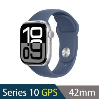 【Apple】Watch Series 10 42公釐鋁金屬錶殼搭配運動型錶帶(GPS版)