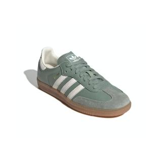 【adidas 愛迪達】德訓鞋 Samba OG W 女鞋 綠 抹茶綠 白 復古 麂皮 膠底 休閒鞋 愛迪達 IE7011