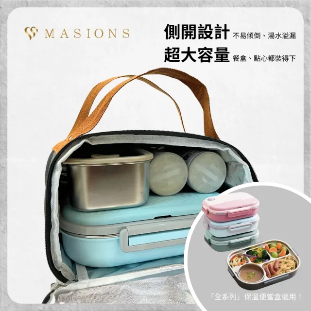 【MASIONS 美心】頂級多功能保溫袋便當袋提袋(保溫便當袋1入)