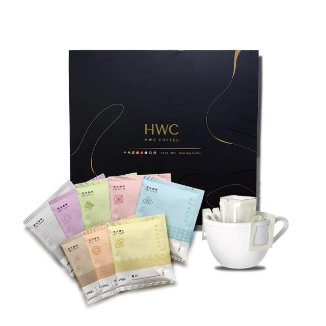 【HWC 黑沃咖啡】馬卡龍系列-綜合濾掛40入禮盒(10gX40入/盒)