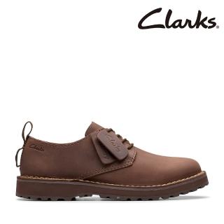 【Clarks】男鞋 Solsbury Lace 雙縫線極簡鞋面輕量圓頭休閒鞋(CLM78983C)