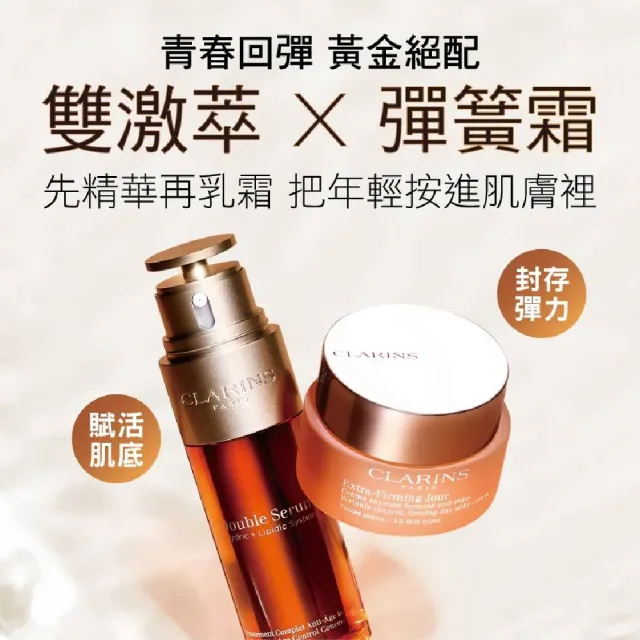 【CLARINS 克蘭詩】煥顏緊緻彈力日霜 50ml(彈簧日霜/ 抗老/週年慶)