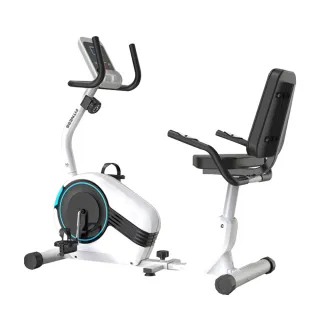 【X-BIKE】平板坐臥式雙向磁控健身車 前後調椅/心率偵測/8檔阻力 29806(到府安裝)