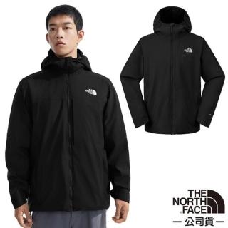 【The North Face】男 TWILIGHT 機能性WINDWALL防風防潑水保暖透氣連帽外套.休閒夾克(89ZN-JK3 黑)