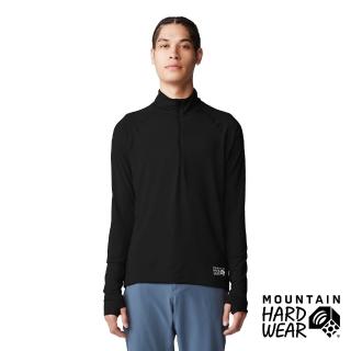 【Mountain Hardwear】Butter Up Half Zip 奶油感防曬半拉鍊長袖排汗衣 男款 黑色 #2084661