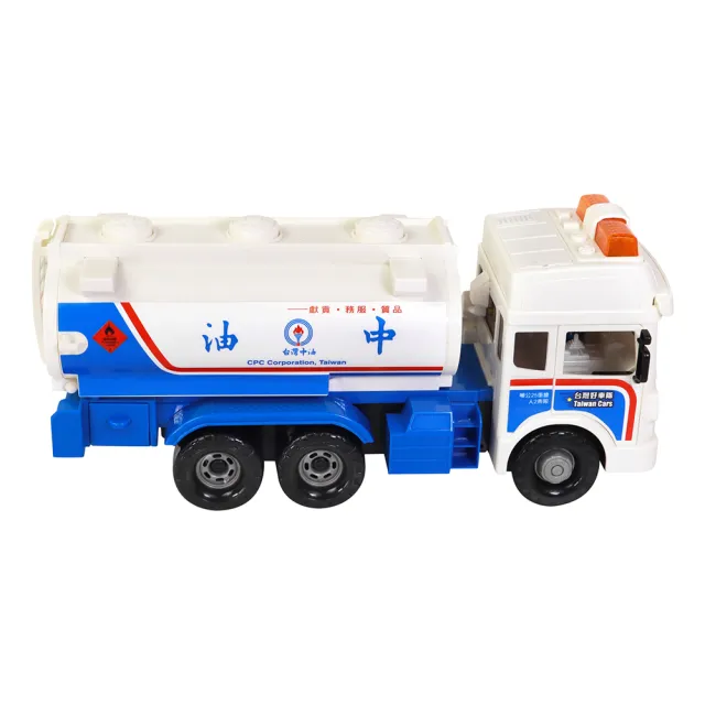 【KIDMATE】台灣好車隊-台灣中油大型油罐車(中油授權 大型油罐車玩具 磨輪車 聲光玩具 中文語音)