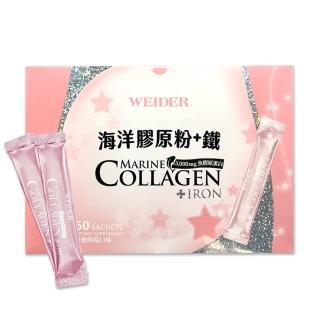 【WEIDER 威德】海洋膠原粉+鐵 蜂蜜檸檬口味(4.5g x 60包)