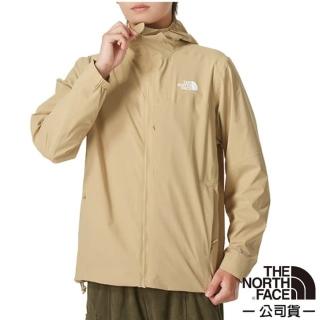 【The North Face】男 TWILIGHT 機能性WINDWALL防風防潑水保暖透氣連帽外套.休閒夾克(89ZN-LK5 卡其色)