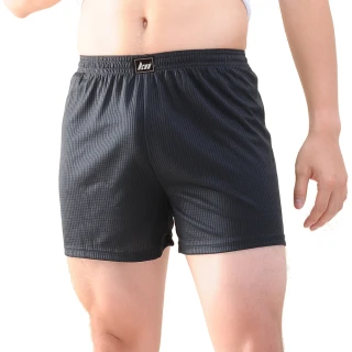 【MORRIES 莫利仕】6件組-KN加大碼透氣格菱吸排男平口內褲KN661(莫利仕出品)