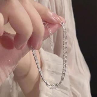 【MoonDy】手鍊 手環 飾品配件 女生手鍊 S925純銀手鍊 串珠手鍊 高階感 雙層手鍊 閨蜜手鍊 送禮