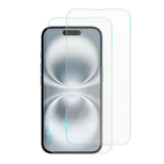 【RedMoon】APPLE iPhone 16 Plus 6.7吋 9H螢幕玻璃保貼 2.5D滿版保貼 2入(i16Plus/i16+)