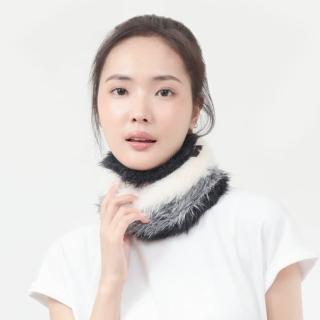 【Star Lace 矽米子】矽米子 天使之羽 能量圍脖 白黑色(吸濕 排汗 蓄熱升溫 改善迴圈)