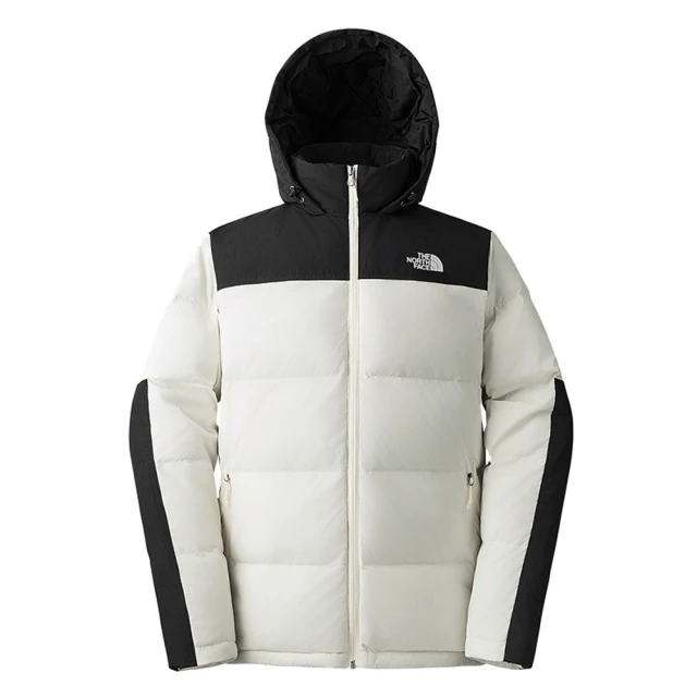 The North Face TNF 北臉 DWR防潑水保暖 連帽羽絨外套 M TRAVEL DOWN HOODIE-AP 男 米白(NF0A4U82ROU)