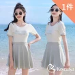 【Kosmiya】1套 多款任選 純色顯瘦多件式泳裝/三件式泳裝/保守泳裝/溫泉泳裝/防曬泳裝(多款多色多尺寸)
