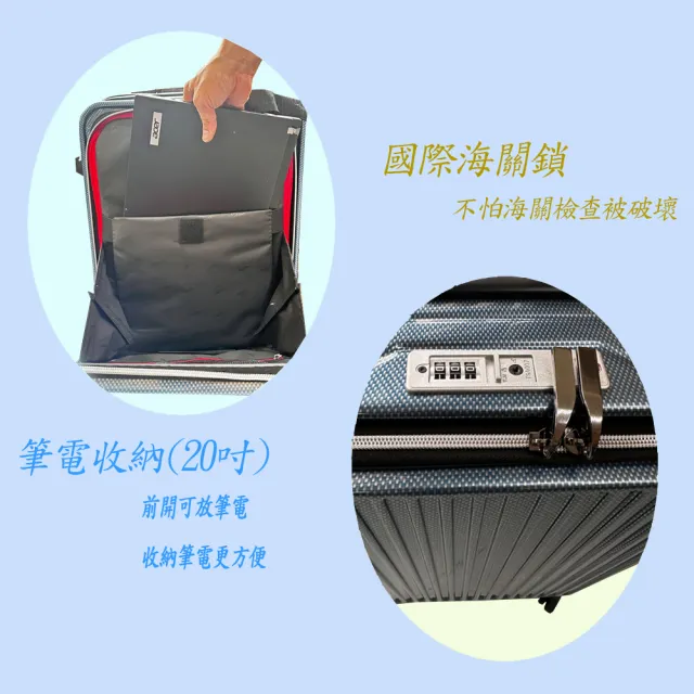 COUGAR】9010前開系列20吋(前開加對開避震輪防爆拉鍊) - momo購物網