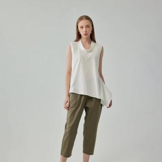 【giordano ladies】棉麻不對襯設計背心(02344036)