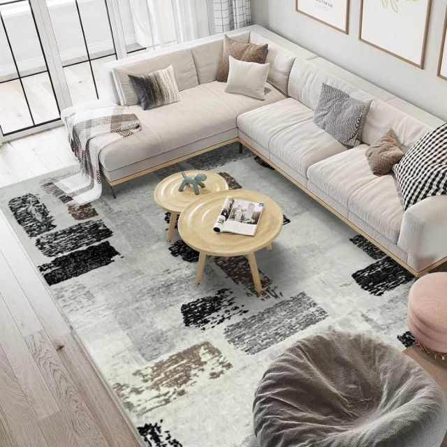 SDL Home 山德力SDL Home 山德力 斑駁風地毯 160x230cm林琳(米灰色)