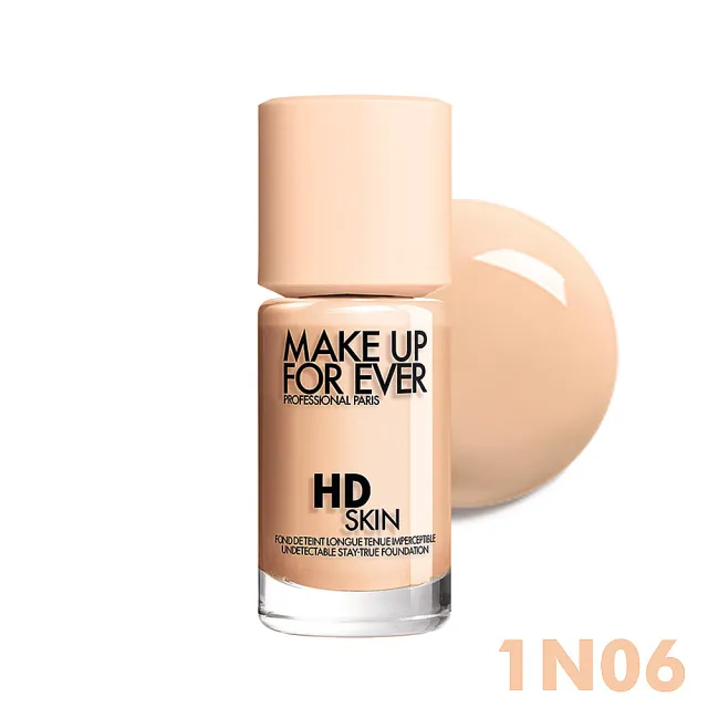 【MAKE UP FOR EVER】HD SKIN 粉無痕持久粉底液 30ml(零粉感妝感/遮瑕無極限/粉持久底妝)