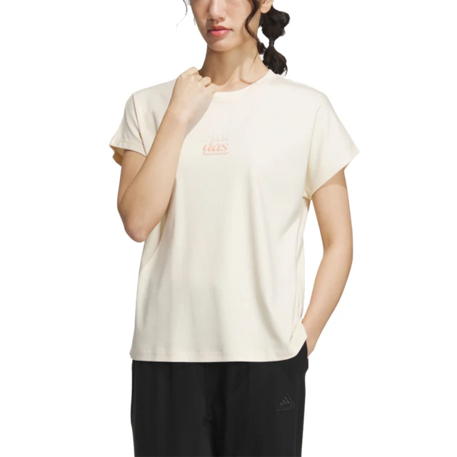 adidas 愛迪達 LOUNGE SILKY T A1 圓領短袖上衣 女 - IM8861