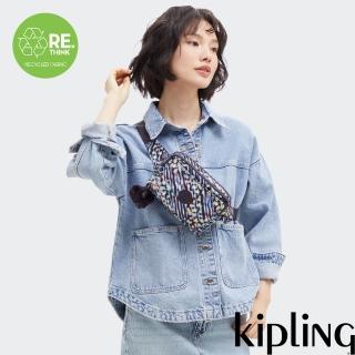 【KIPLING官方旗艦館】多彩印花多層兩用隨身斜揹包-ABANU MULTI